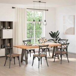 Berkfield Home Coffee Table Legs A-Shaped 2 pcs 50x(72-73) cm Steel in Black - thumbnail 2