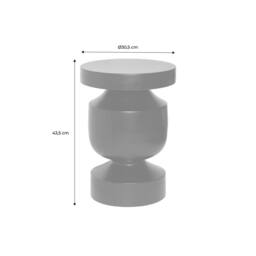 sweeek Metal side table in Cream - thumbnail 5