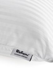 Relyon 100% Natural Latex Superior Comfort Slim Latex Pillow in White - thumbnail 3