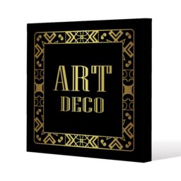 Benjamin Tate Design Art Deco (Canvas Print) / 90 x 90 x 4cm in Natural - Size: 90 x 90 x 4 cm - thumbnail 1