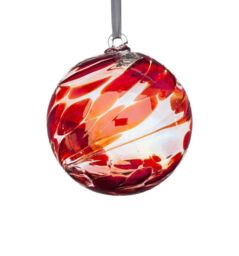 Sienna Glass Ruby Wedding Anniversary Gift Friendship Ball in Dark Red