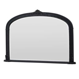 Yearn Mirrors Overmantle Mirror Arched 127(w) x 89cm(h) Victorian Mirror in Black - thumbnail 6