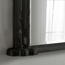Yearn Mirrors Overmantle Mirror Arched 127(w) x 89cm(h) Victorian Mirror in Black - thumbnail 3