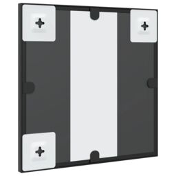Berkfield Home Wall Mirror Black 30x30 cm Square Iron - thumbnail 5