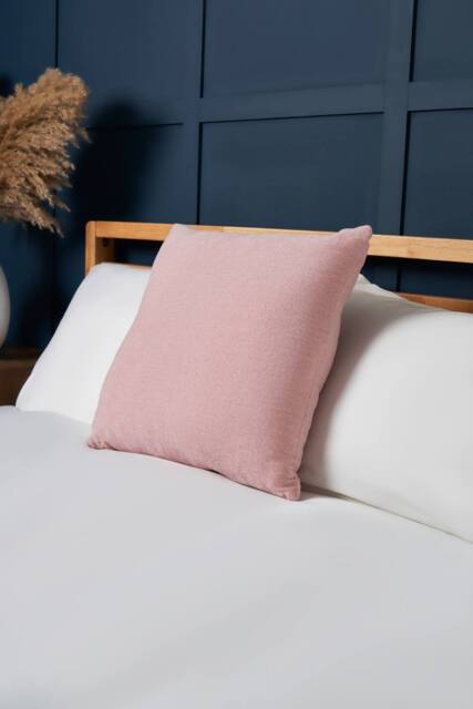 BHS Chenille Cushion in Pink - Size: 43 cm x 43 cm - image 1