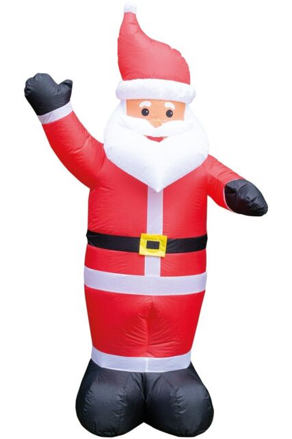 Netagon Outdoor Indoor Inflatable Plug In Father Christmas with LED Lights 170cm Height in Red - image 1