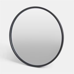 OHS Round Wall Mounted Bathroom Dressing Mirror in Black - thumbnail 3