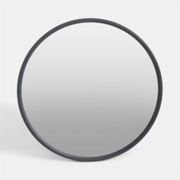 OHS Round Wall Mounted Bathroom Dressing Mirror in Black - thumbnail 4
