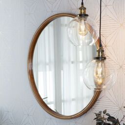 ValueLights Sheridan Industrial Glass Bowl Gold Trim Black Ceiling Pendant Light & LED Bulb - thumbnail 4