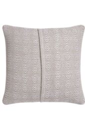 Appletree 'Herringbone' Filled Cushion 100% Cotton With Textured Weave in Natural - Size: 43 cm x 43 cm - thumbnail 2