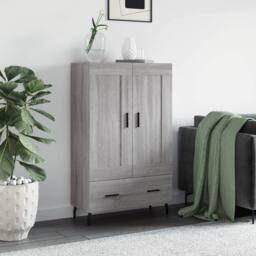 Berkfield Home Highboard Grey Sonoma 69.5x31x115 cm Engineered Wood - thumbnail 2