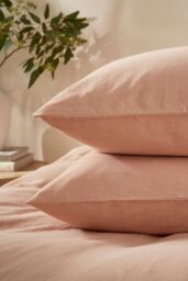 Martex Touch of Linen Housewife Pillowcase Pair in Pale Pink - thumbnail 6