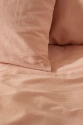 Martex Touch of Linen Housewife Pillowcase Pair in Pale Pink - thumbnail 4