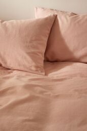 Martex Touch of Linen Housewife Pillowcase Pair in Pale Pink - thumbnail 5