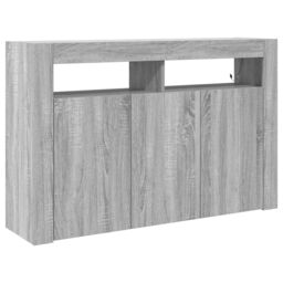 Berkfield Home Sideboard Grey sonoma Engineered wood 116 x 30 x 75 cm Sideboard - thumbnail 2