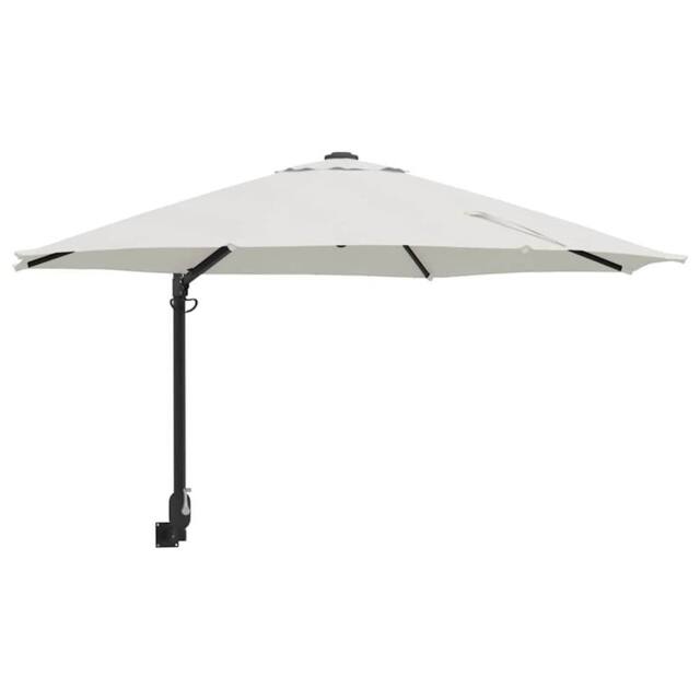 Berkfield Home Cantilever Umbrella Sand Polyester, Aluminium Large Collapsible in Beige - image 1