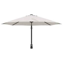 Berkfield Home Cantilever Umbrella Sand Polyester, Aluminium Large Collapsible in Beige - thumbnail 4