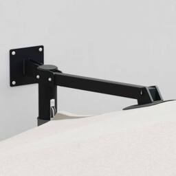 Berkfield Home Cantilever Umbrella Sand Polyester, Aluminium Large Collapsible in Beige - thumbnail 3