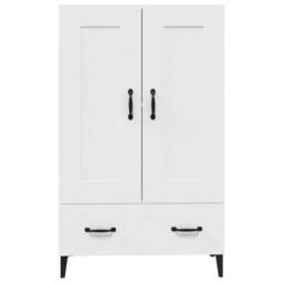 Berkfield Home Highboard White 70x31x115 cm Engineered Wood - Size: 70 x 31 x 115 cm - thumbnail 6