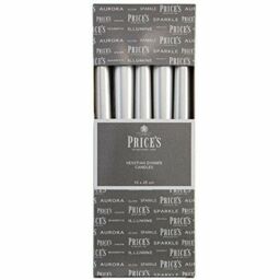 Prices Candles Venetian Candles (Pack Of 10) in Silver - thumbnail 2