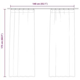 Berkfield Home Elegant Blackout Curtains 2pcs with Hooks Velvet Antique Pink 140 - thumbnail 7