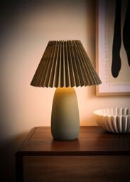 ValueLights Taggie Dark Green Ceramic Table Lamp with Origami Lamp Shade - thumbnail 2