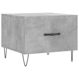 Berkfield Home Coffee Table Concrete Grey 50x50x40 cm Engineered Wood - Size: 50 x 50 x 40 cm - thumbnail 2