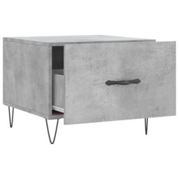 Berkfield Home Coffee Table Concrete Grey 50x50x40 cm Engineered Wood - Size: 50 x 50 x 40 cm - thumbnail 6