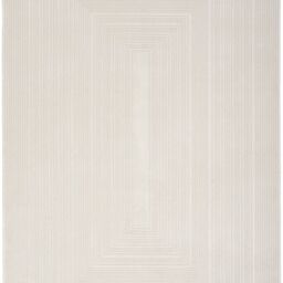 The Rug Shop UK Cream Modern Abstract Polyester Easy To Clean Latex Back Ivory Area Rug - Size: 240 cm x 300 cm - thumbnail 5