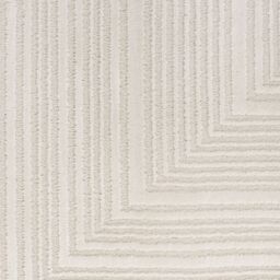 The Rug Shop UK Cream Modern Abstract Polyester Easy To Clean Latex Back Ivory Area Rug - Size: 240 cm x 300 cm - thumbnail 4