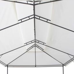 Berkfield Home Gazebo with Curtains 600x298x270 cm White 180g/m ² - Size: 600 x 298 x 270 cm - thumbnail 6
