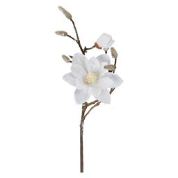 VFM e-Store Christmas Fabric Magnolia Spray Decoration 42cm x 17cm Gold X 1 - Size: 42 cm x 17 cm