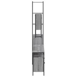 Berkfield Home Durable 4 Piece Bathroom Furniture Set Grey Sonoma Engineered Wood - thumbnail 7