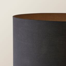ValueLights Tavel Matte Black Marble Base Floor Lamp With Table & Large Black Shade - thumbnail 3