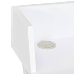 Berkfield Home Desk White 80x50x84 cm - Size: 80 x 50 x 84 cm - thumbnail 6