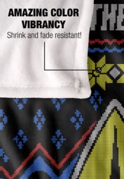 Star Trek The Halls Ugly Christmas Sweater Silky Touch Super Soft Throw Blanket 152 X 127 cm in White - thumbnail 4