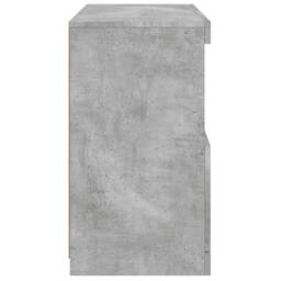 Berkfield Home Sideboard with LED Lights Concrete Grey 60x37x67 cm - Size: 60 x 37 x 67 cm - thumbnail 8