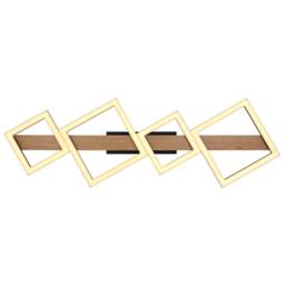 Netlighting Dustin 4 Square Semi Flush Ceiling Light Matt Black 4x LED 3000K - thumbnail 3