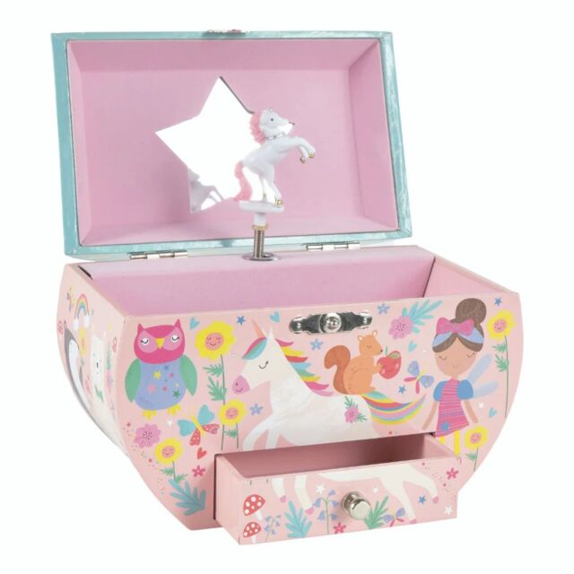Floss & Rock Women's Childrens Rainbow Fairy Musical Jewellery Box in Pink - Size: 3+ Years - image 1