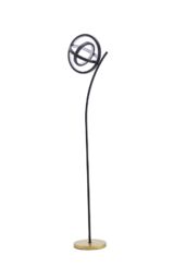Living and Home Rotating Adjustable LED Floor Lamp with Foot Switch in Black - thumbnail 4