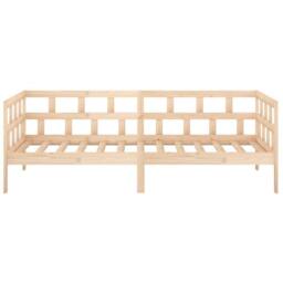 Berkfield Home Beautiful Day Bed Solid Wood Pine 80x200 cm in Natural - thumbnail 8