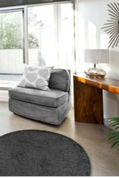 THE RUGS Relay Collection Low Pile Rug in Charcoal - Size: 100 cm x 150 cm - thumbnail 8