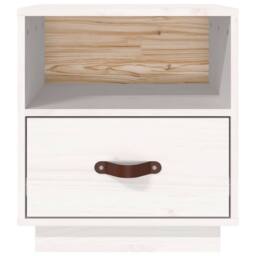Berkfield Home Bedside Cabinets 2 pcs White 40x34x45 cm Solid Wood Pine - Size: 40 x 34 x 45 cm - thumbnail 7