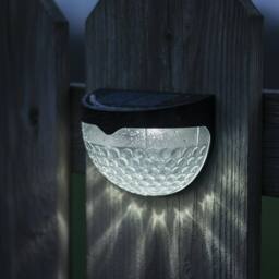 Globrite Solar Lights - Pack of 8 Outdoor Garden Pathway & Deck Lighting, Waterproof Plastic Design in Cool White - thumbnail 4