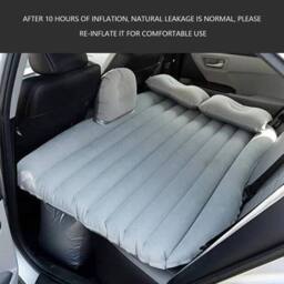 Havendro Inflatable Car Air Bed Rear Seat Mattress Travel Camping in Grey - thumbnail 3