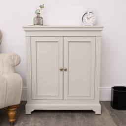Melody Maison Two Door Small Sideboard/Shoe Cabinet - Daventry Taupe-Grey Range in Taupe - thumbnail 5