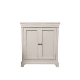 Melody Maison Wooden 2 Shelf Storage Cupboard Sideboard - Daventry Taupe-Grey Range in Taupe