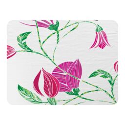 Benjamin Tate Design Tulips Blanket in Natural - Size: 120 cm x 150 cm - thumbnail 1