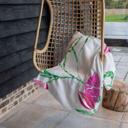 Benjamin Tate Design Tulips Blanket in Natural - Size: 120 cm x 150 cm - thumbnail 4