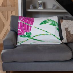 Benjamin Tate Design Tulips Blanket in Natural - Size: 120 cm x 150 cm - thumbnail 2